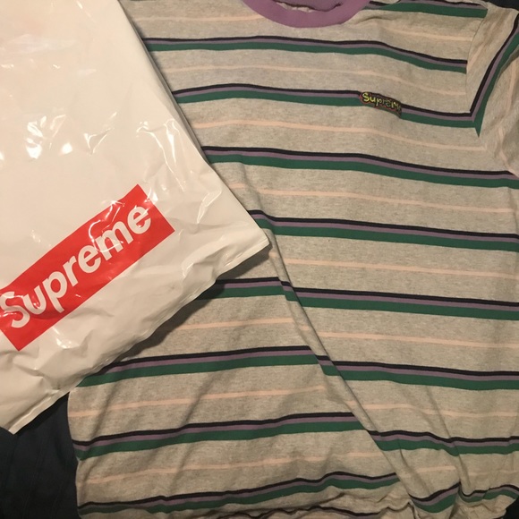 Supreme Heather Stripes Tee - Picture 4 of 4